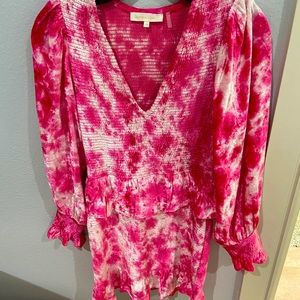 LoveShackFancy pink dress